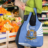 Somalia Grocery Bag with Coat of Arms One Star One Nation Blue White Spirit