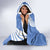 Somalia Hooded Blanket with Coat of Arms One Star One Nation Blue White Spirit
