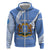 Somalia Hoodie with Coat of Arms One Star One Nation Blue White Spirit