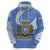 Somalia Hoodie with Coat of Arms One Star One Nation Blue White Spirit