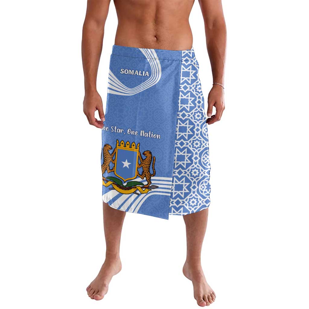 Somalia Lavalava with Coat of Arms One Star One Nation Blue White Spirit