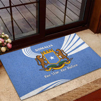 Somalia Rubber Doormat with Coat of Arms One Star One Nation Blue White Spirit