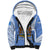 Somalia Sherpa Hoodie with Coat of Arms One Star One Nation Blue White Spirit