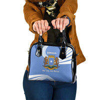Somalia Shoulder Handbag with Coat of Arms One Star One Nation Blue White Spirit