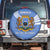 Somalia Spare Tire Cover with Coat of Arms One Star One Nation Blue White Spirit