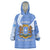 Somalia Wearable Blanket Hoodie with Coat of Arms One Star One Nation Blue White Spirit
