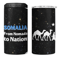Somalia 4 in 1 Can Cooler Tumbler with From Nomads to Nation Camel Galaxy Flag Spirit