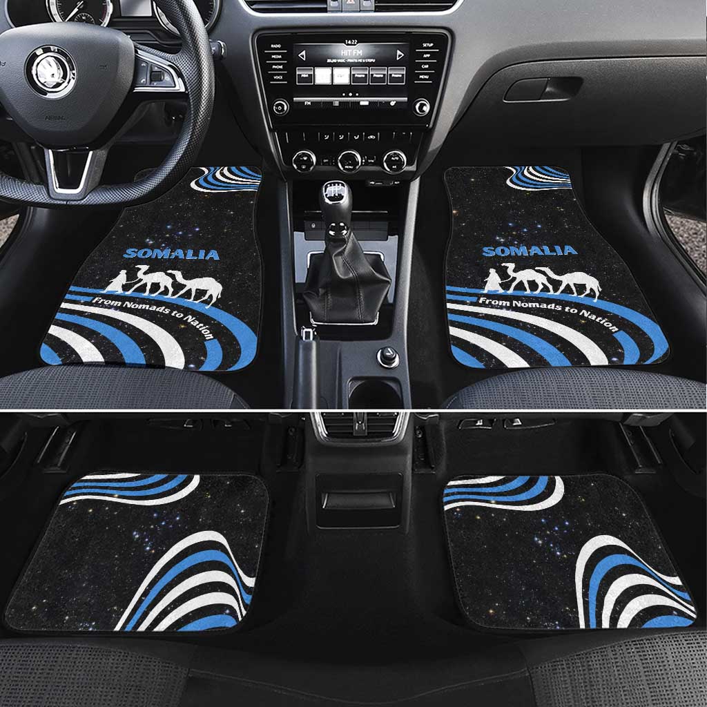 Somalia Car Mats with From Nomads to Nation Camel Galaxy Flag Spirit