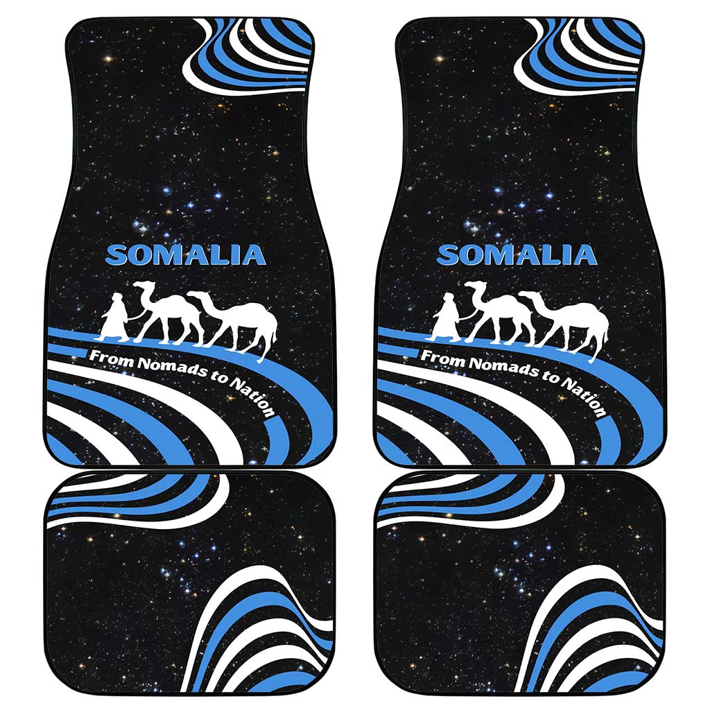 Somalia Car Mats with From Nomads to Nation Camel Galaxy Flag Spirit