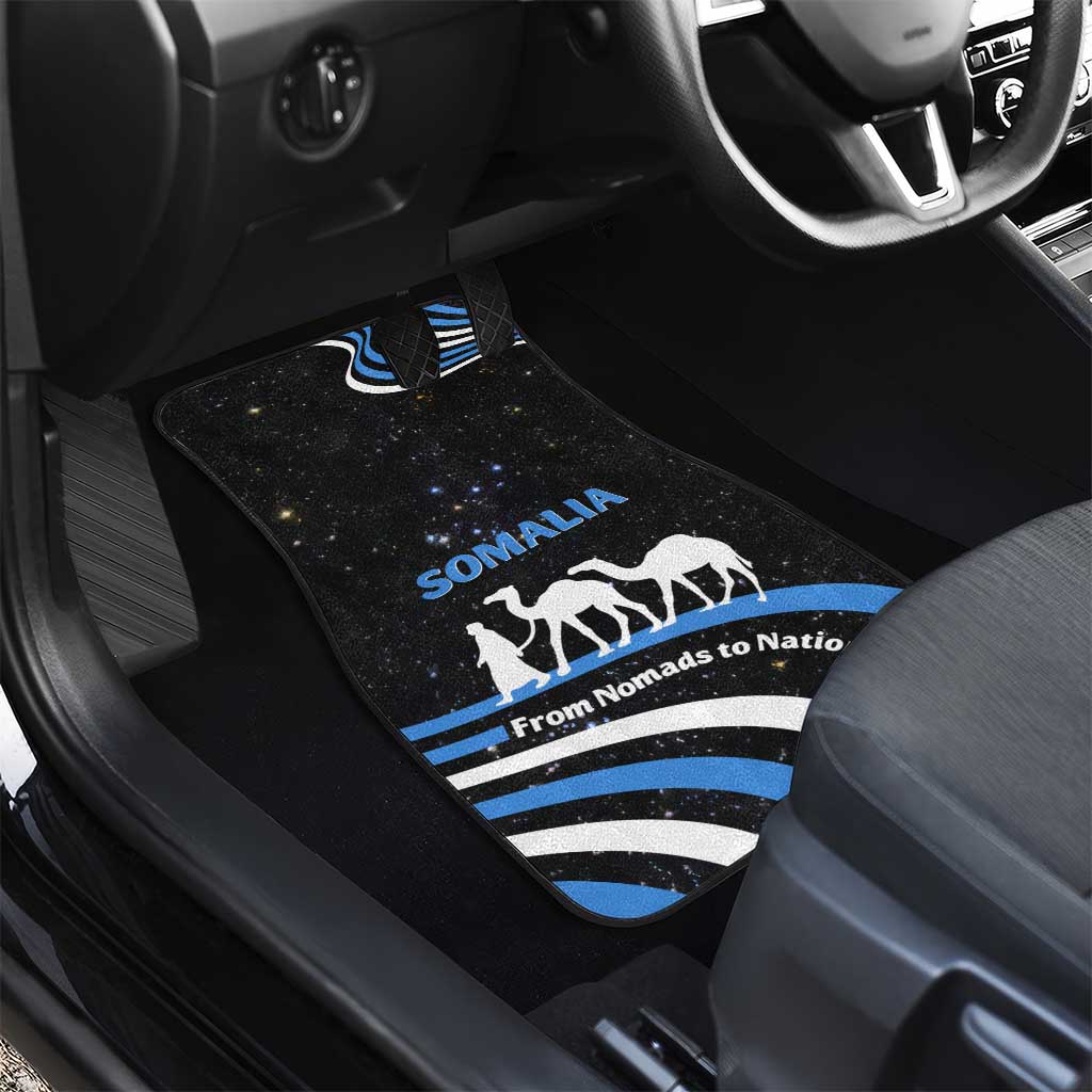 Somalia Car Mats with From Nomads to Nation Camel Galaxy Flag Spirit