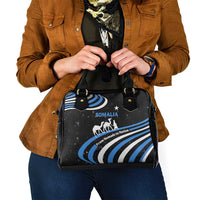 Somalia Shoulder Handbag with From Nomads to Nation Camel Galaxy Flag Spirit