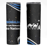 Somalia Skinny Tumbler with From Nomads to Nation Camel Galaxy Flag Spirit