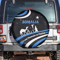 Somalia Spare Tire Cover with From Nomads to Nation Camel Galaxy Flag Spirit