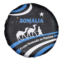 Somalia Spare Tire Cover with From Nomads to Nation Camel Galaxy Flag Spirit