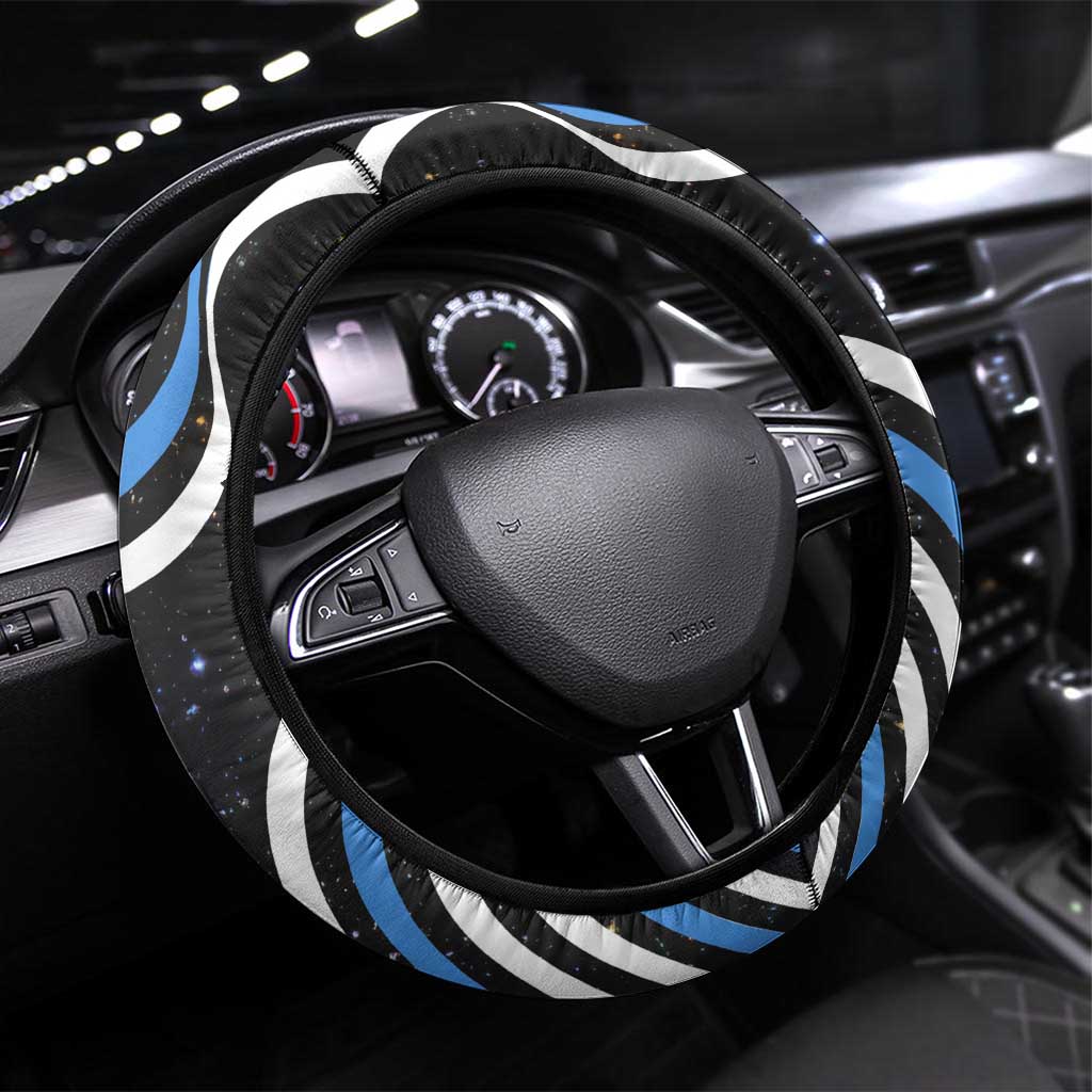 Somalia Steering Wheel Cover with From Nomads to Nation Camel Galaxy Flag Spirit