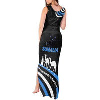 Somalia Tank Maxi Dress with From Nomads to Nation Camel Galaxy Flag Spirit