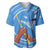 Somalia Baseball Jersey with Raised Fist Flag Blue Unity Wave Spirit
