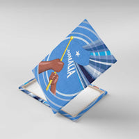 Somalia Canvas Wall Art with Raised Fist Flag Blue Unity Wave Spirit