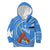 Somalia Kid Hoodie with Raised Fist Flag Blue Unity Wave Spirit