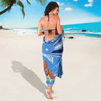 Somalia Sarong with Raised Fist Flag Blue Unity Wave Spirit