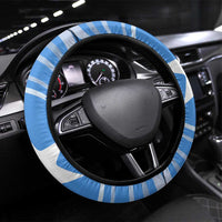 Somalia Steering Wheel Cover with Raised Fist Flag Blue Unity Wave Spirit