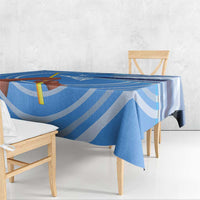Somalia Tablecloth with Raised Fist Flag Blue Unity Wave Spirit