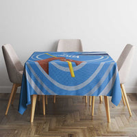 Somalia Tablecloth with Raised Fist Flag Blue Unity Wave Spirit