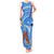 Somalia Tank Maxi Dress with Raised Fist Flag Blue Unity Wave Spirit