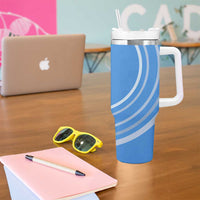 Somalia Tumbler With Handle with Raised Fist Flag Blue Unity Wave Spirit