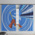 Somalia Window Curtain with Raised Fist Flag Blue Unity Wave Spirit