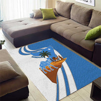 Somalia Area Rug with Camel Desert Map Palm Tree Heritage Spirit