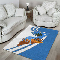 Somalia Area Rug with Camel Desert Map Palm Tree Heritage Spirit