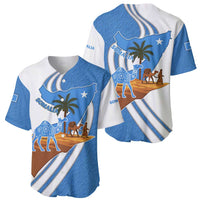 Somalia Baseball Jersey with Camel Desert Map Palm Tree Heritage Spirit