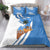 Somalia Bedding Set with Camel Desert Map Palm Tree Heritage Spirit