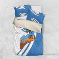 Somalia Bedding Set with Camel Desert Map Palm Tree Heritage Spirit