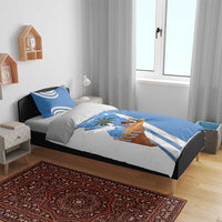 Somalia Bedding Set with Camel Desert Map Palm Tree Heritage Spirit