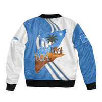 Somalia Bomber Jacket with Camel Desert Map Palm Tree Heritage Spirit