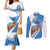 Somalia Couples Matching Mermaid Dress and Long Sleeve Button Shirt with Camel Desert Map Palm Tree Heritage Spirit