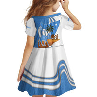 Somalia Family Matching Off Shoulder Maxi Dress and Hawaiian Shirt with Camel Desert Map Palm Tree Heritage Spirit