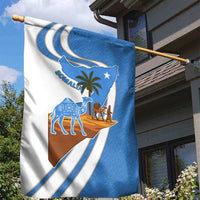 Somalia Garden Flag with Camel Desert Map Palm Tree Heritage Spirit
