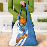 Somalia Grocery Bag with Camel Desert Map Palm Tree Heritage Spirit