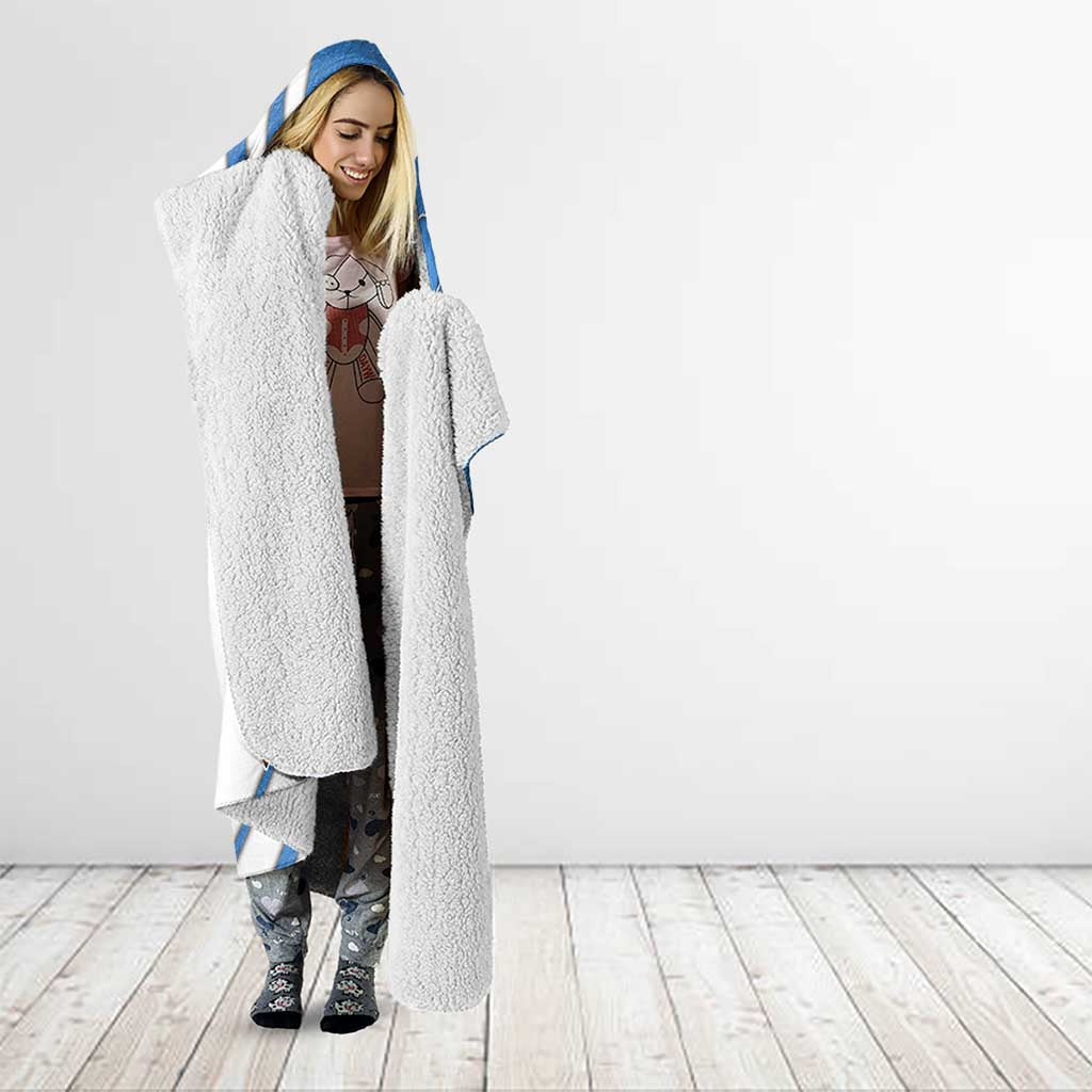 Somalia Hooded Blanket with Camel Desert Map Palm Tree Heritage Spirit