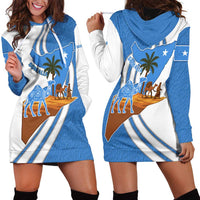 Somalia Hoodie Dress with Camel Desert Map Palm Tree Heritage Spirit