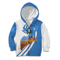 Somalia Kid Hoodie with Camel Desert Map Palm Tree Heritage Spirit