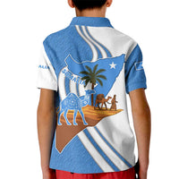 Somalia Kid Polo Shirt with Camel Desert Map Palm Tree Heritage Spirit