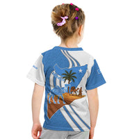 Somalia Kid T Shirt with Camel Desert Map Palm Tree Heritage Spirit