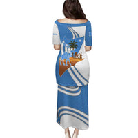 Somalia Puletasi with Camel Desert Map Palm Tree Heritage Spirit