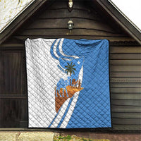 Somalia Quilt with Camel Desert Map Palm Tree Heritage Spirit