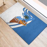 Somalia Rubber Doormat with Camel Desert Map Palm Tree Heritage Spirit