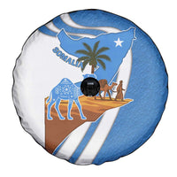 Somalia Spare Tire Cover with Camel Desert Map Palm Tree Heritage Spirit
